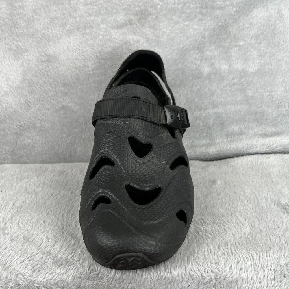 Speedo Hydro Tread Water Shoes Black Men Outdoor Beach River Aquatic Sandals